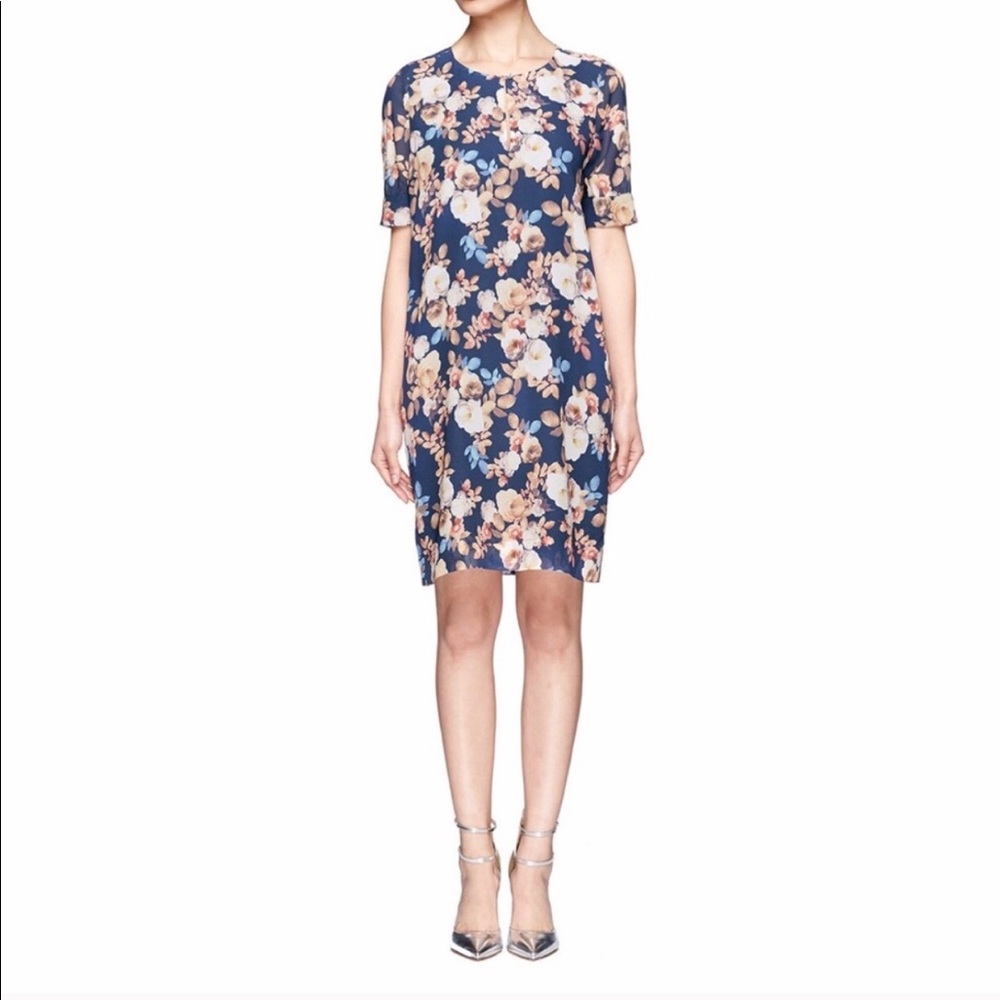 J. Crew Silk Dress in Antique Floral